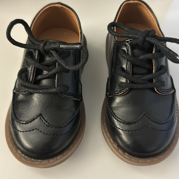 GYMBOREE Toddler Boys Formal Black Dress Shoe - size 6 - Picture 8 of 8